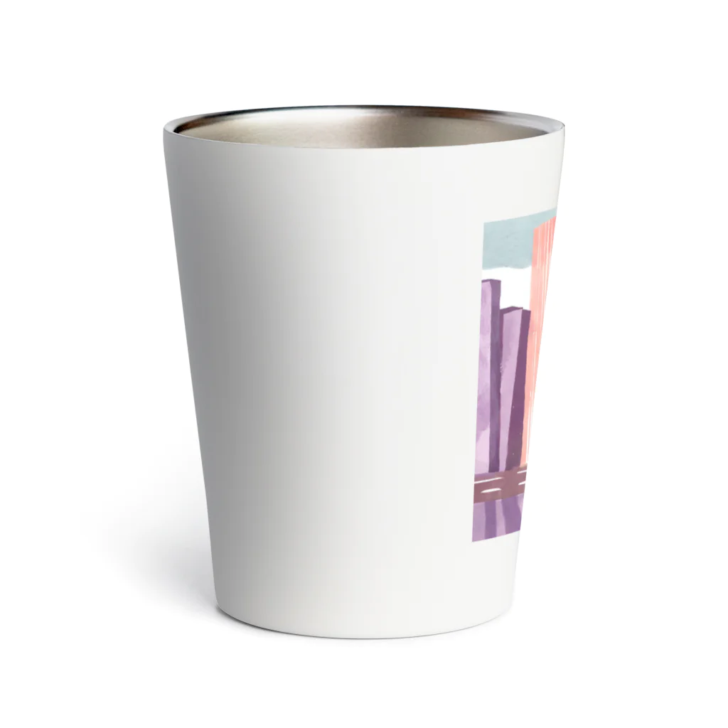 Fujiyamaのどこかのビル群 Thermo Tumbler