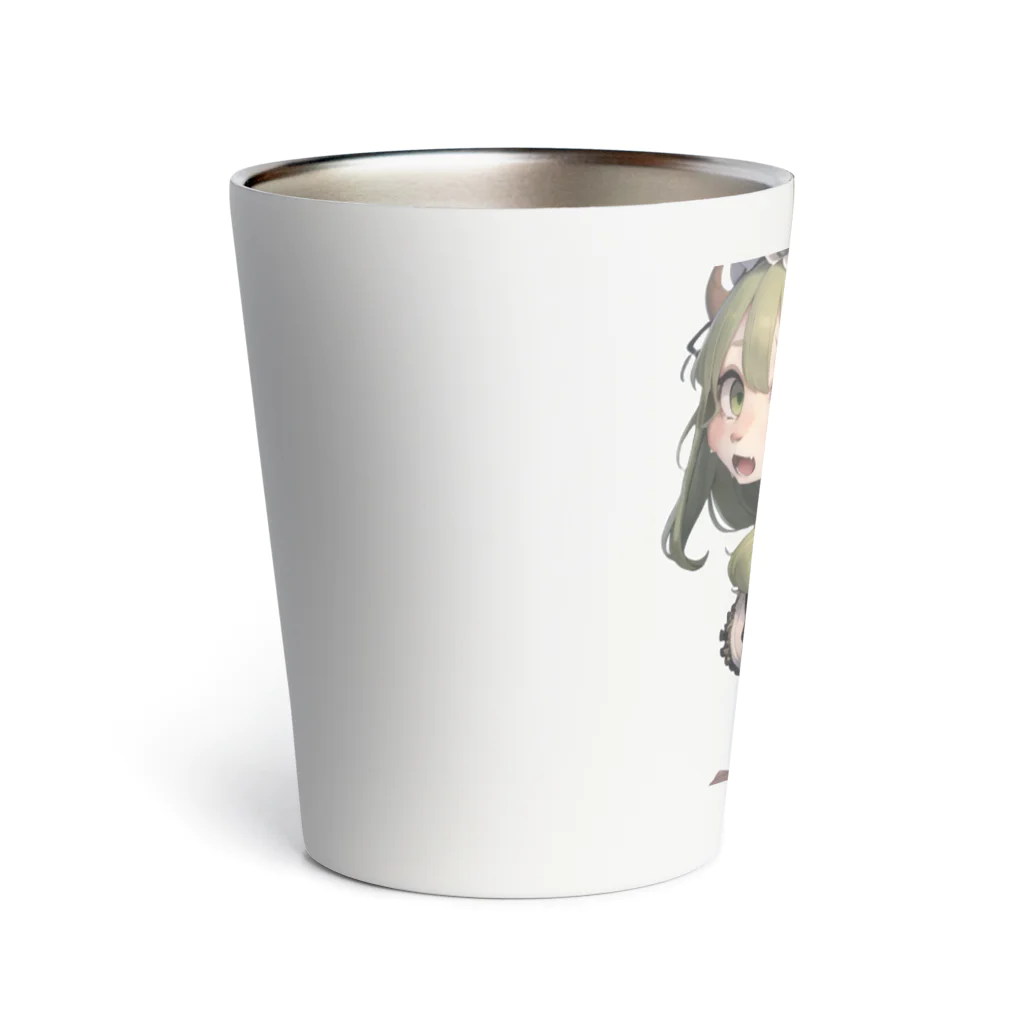 もけもけモンモンのバイソンの女の子　ヴァネッサ Thermo Tumbler