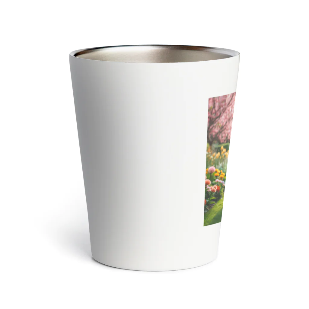 JAMnano1837の猫 in 花園 Thermo Tumbler