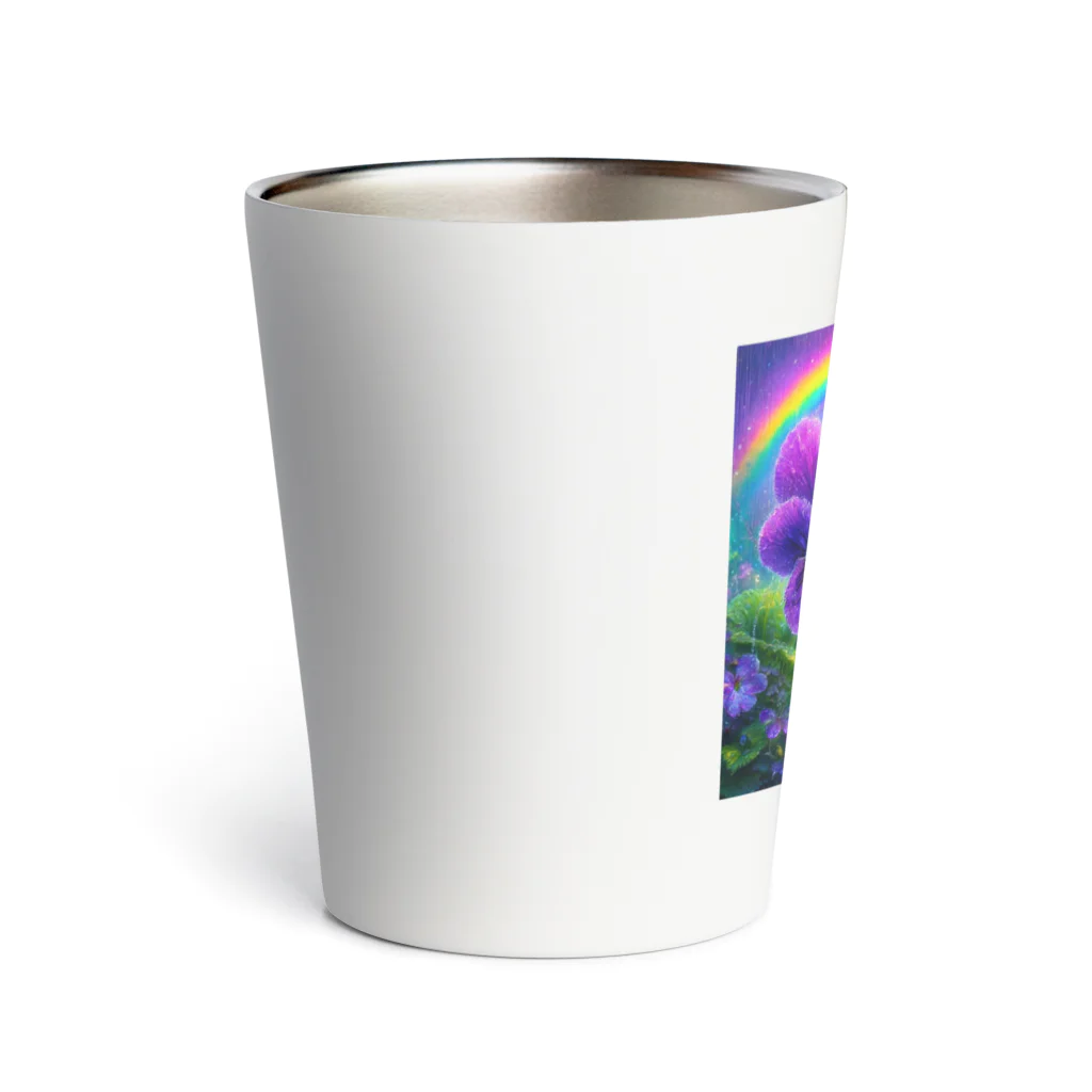 かるるんショップのアヤメと虹と妖精と Thermo Tumbler