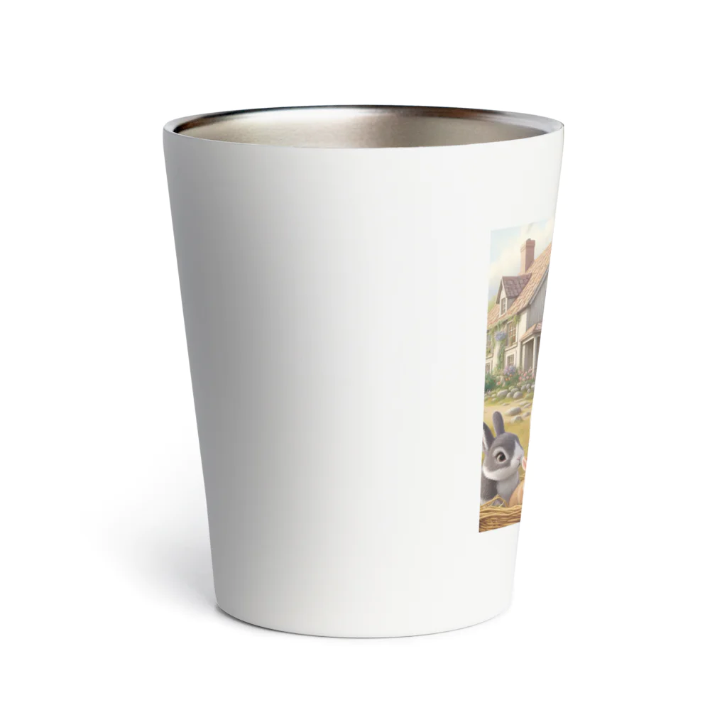 noririnoのウサギの親子 Thermo Tumbler