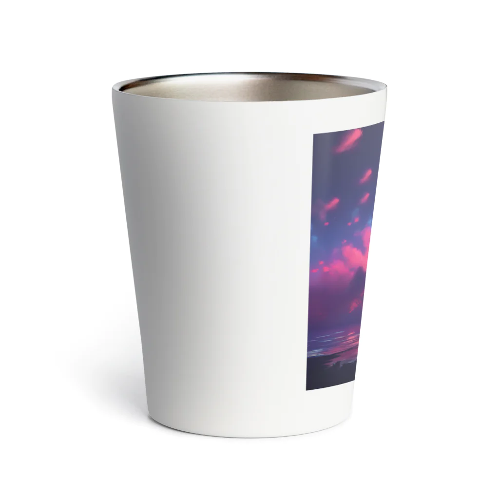 million-mindの色彩豊かな夕空 Thermo Tumbler