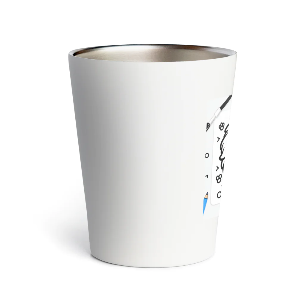 m_uu33ショップのポップでキュートなペキニーズ Thermo Tumbler