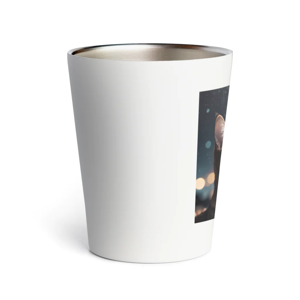 AI Design Labの星を見る猫 Thermo Tumbler