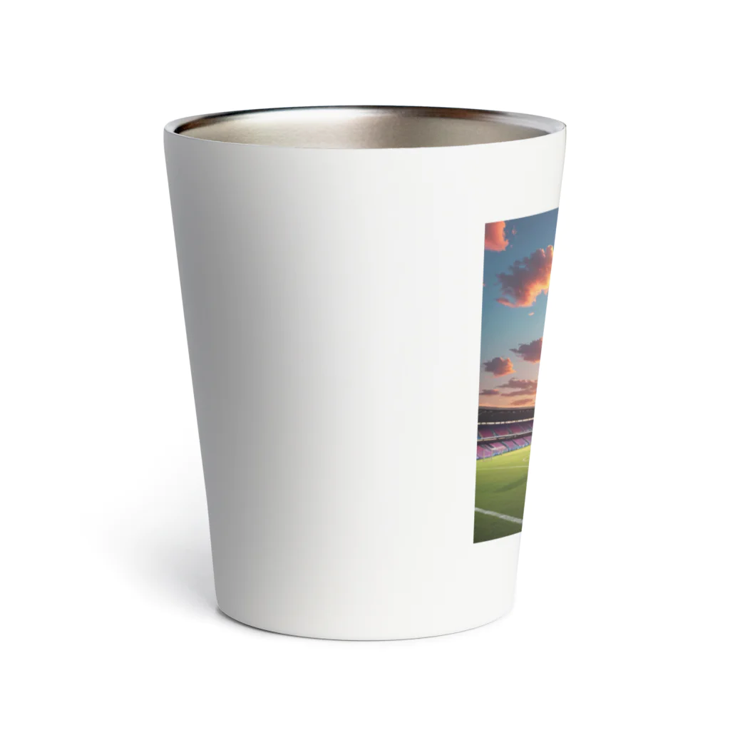 ツッキー★のフィールドから見た夕焼け Thermo Tumbler