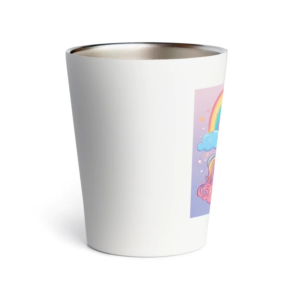 sunflowerの虹色ユニコーンちゃん Thermo Tumbler