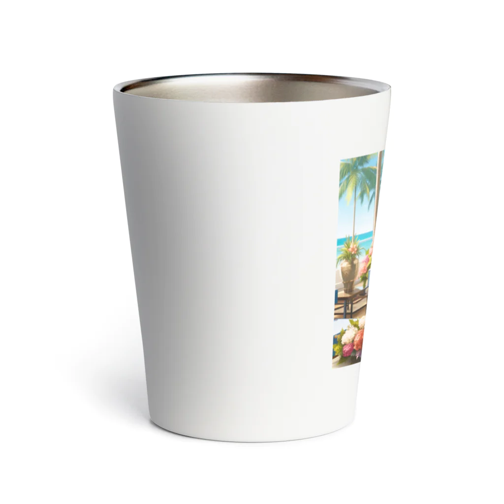 かるるんショップの海と南国と水着と　夏休み Thermo Tumbler