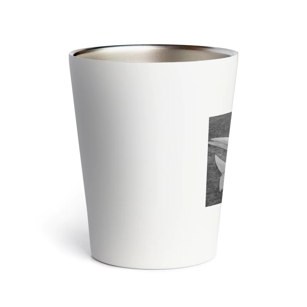 つぎのトリケラトプス　モノクロ Thermo Tumbler