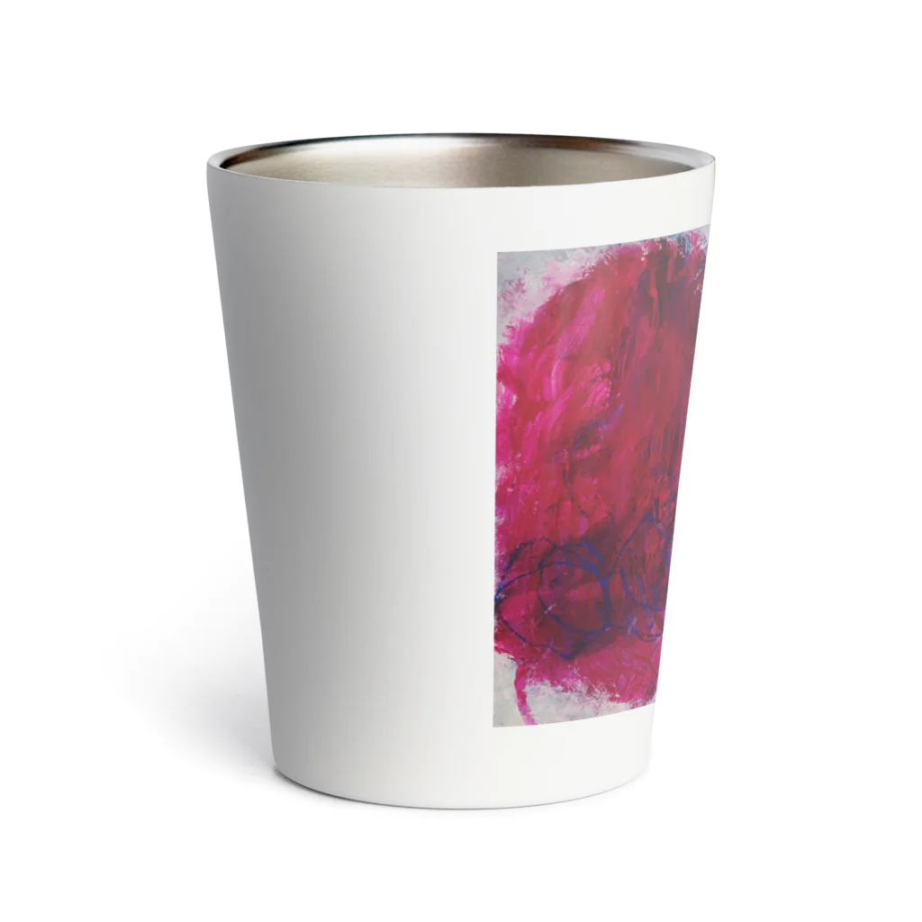 抽象画家ShizukiKagawaのRED RHYTHM Thermo Tumbler