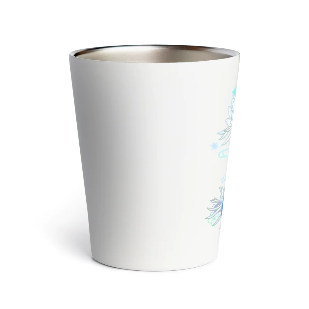 綾錦工房 りこりすの三味線 -雪月花-【月下美人】 Thermo Tumbler