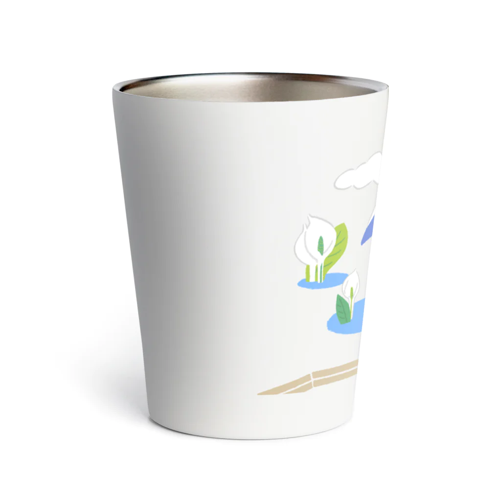 fig-treeのあの水辺　至仏山と水芭蕉 Thermo Tumbler