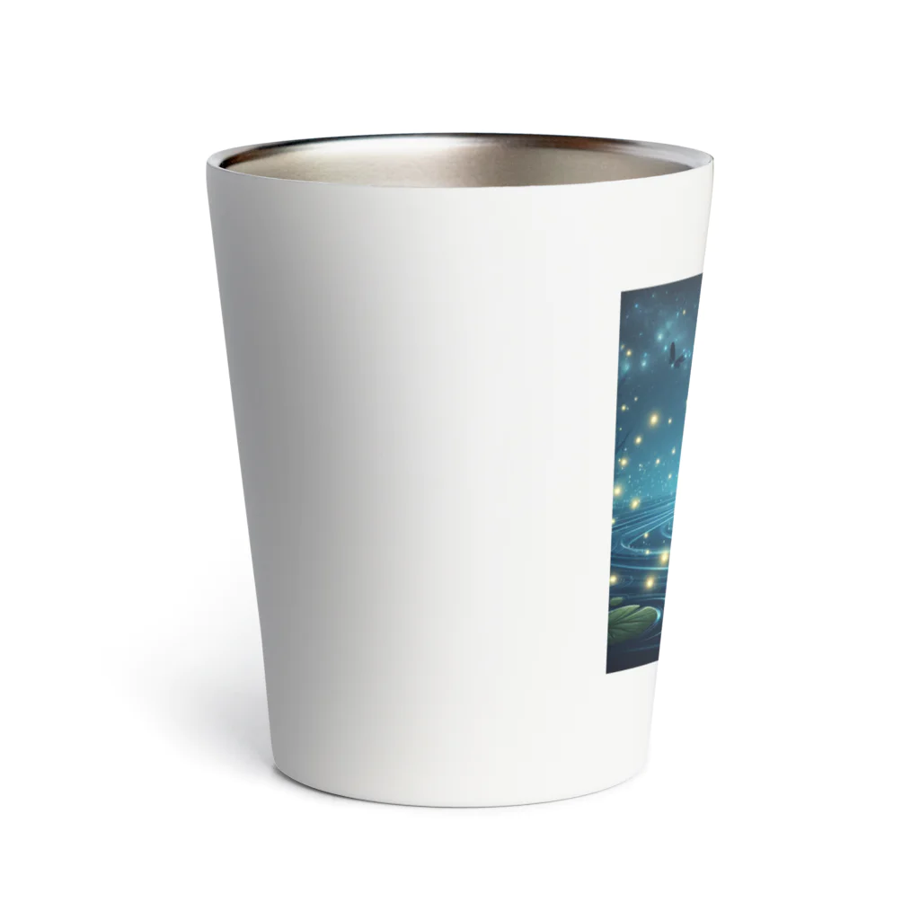 ususio1431の月夜のカエル Thermo Tumbler