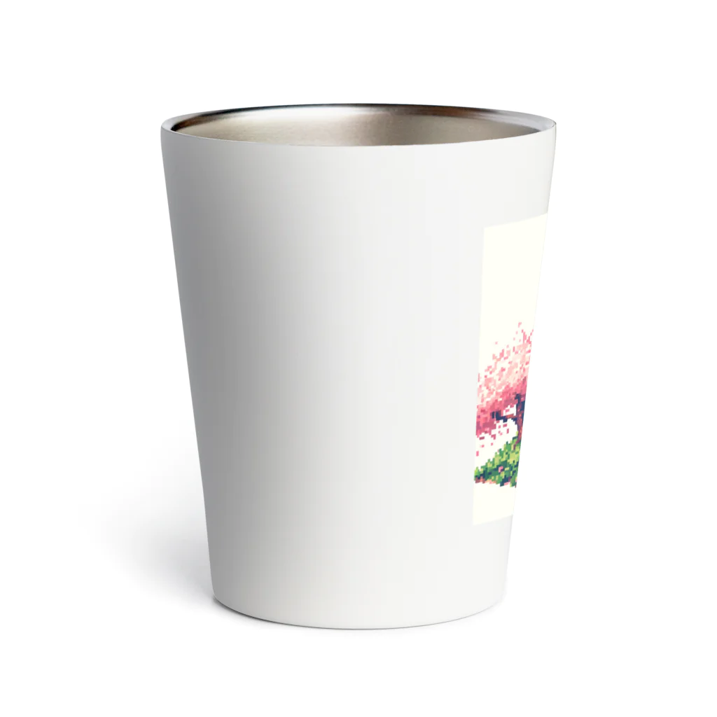 ドット職人のピクセルアート 五重塔 Thermo Tumbler