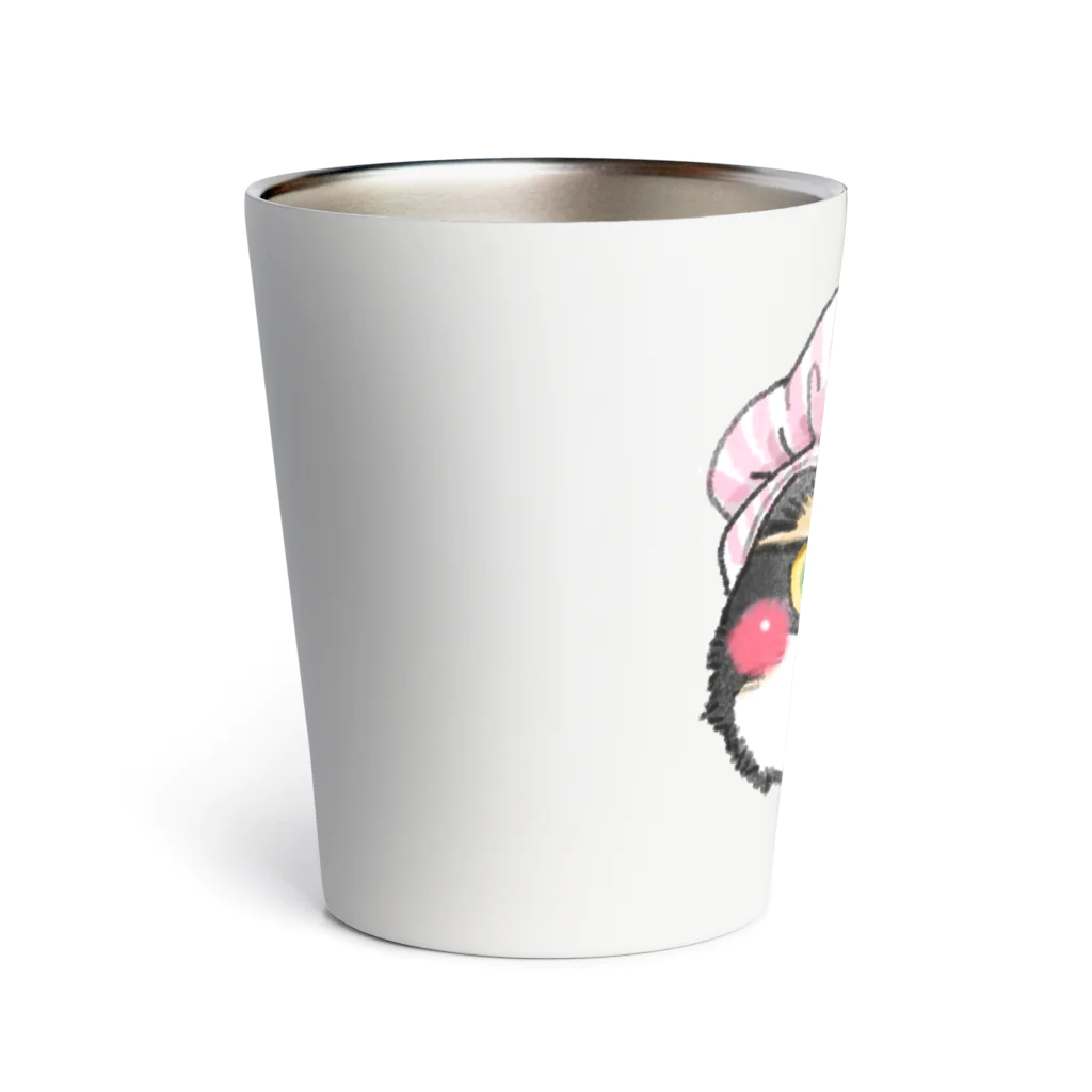 shop あこ猫犬屋のピンク帽のみかんちゃん Thermo Tumbler