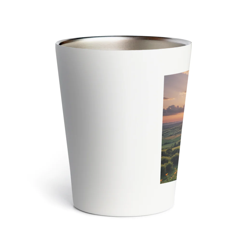 wassanwの日没の風景 Thermo Tumbler