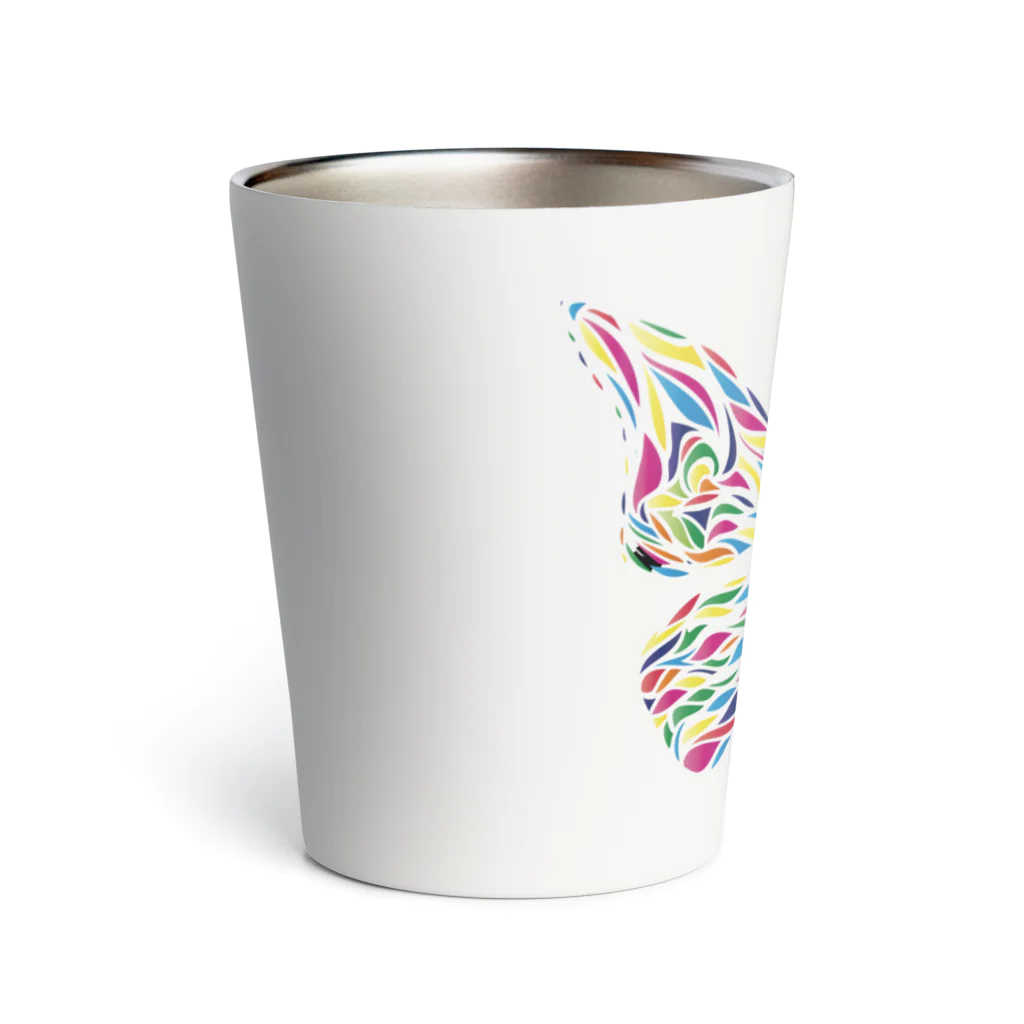 chicodeza by suzuriのビビッドな蝶々 Thermo Tumbler