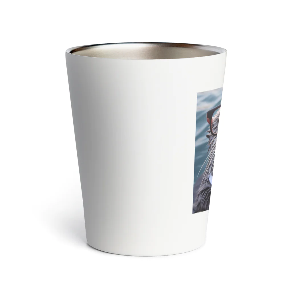 sallysanaの眼鏡フォーマルらっこ Thermo Tumbler