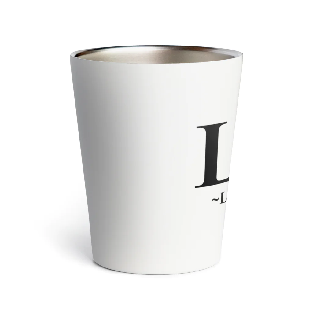 LIG ~Life is gamble~のLIGブラックロゴ Thermo Tumbler