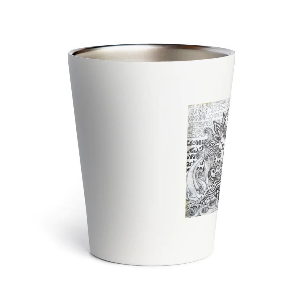 White-Holeのライトランゲージアート Thermo Tumbler