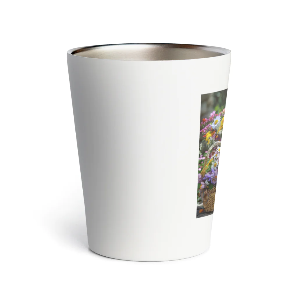 AQUAMETAVERSEの華やかな花が入った花かご　なでしこ1478 Thermo Tumbler