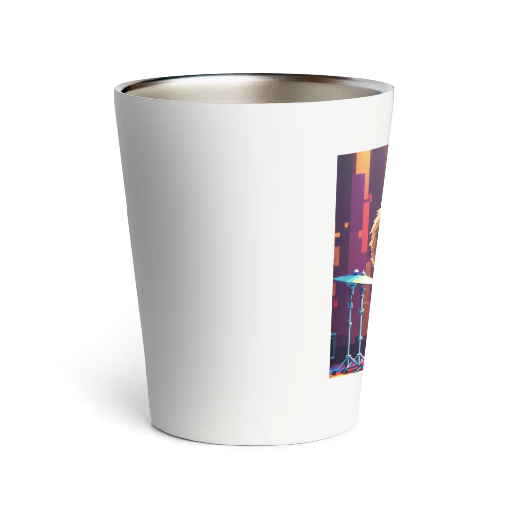 ミリススタイルのドラムを叩くシマリス Thermo Tumbler