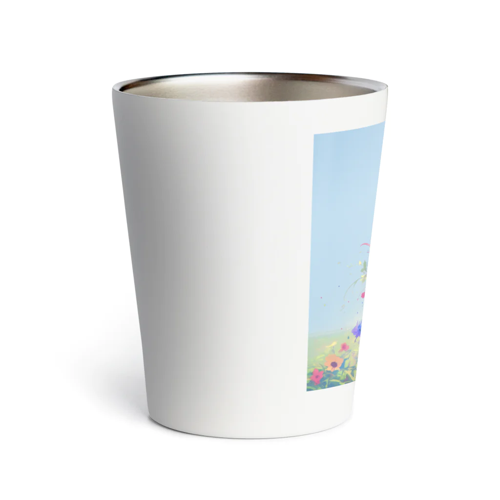 花束娘のMelody of Bouquets and Blue Sky Thermo Tumbler