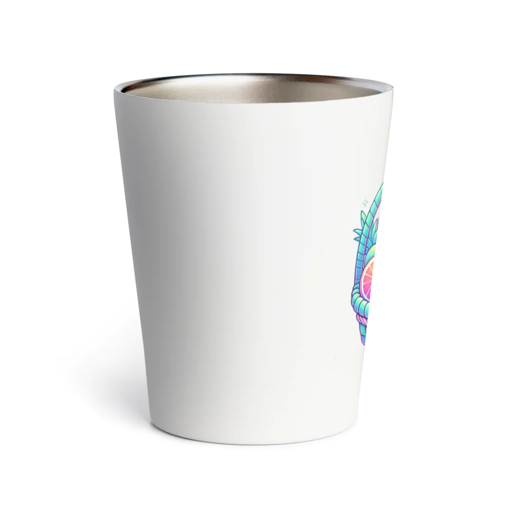 ましゅまろアートのネオンフルーツバスケット Thermo Tumbler