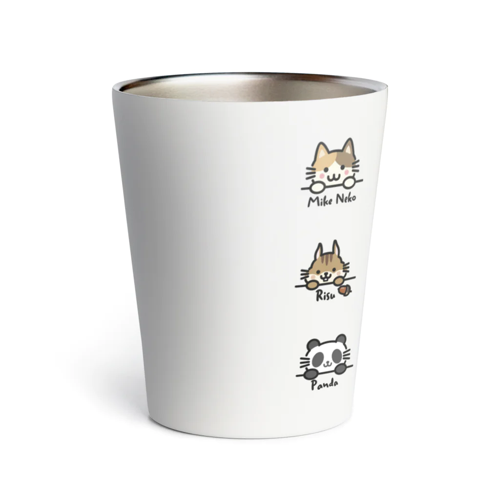 楽猫楽描しげ屋の9Animals Thermo Tumbler