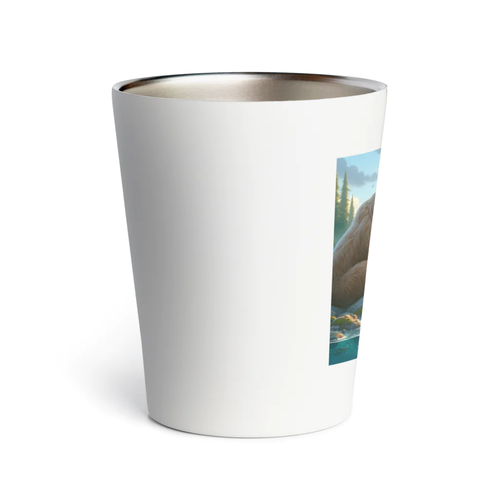 daichan Marketの熊の親子 Thermo Tumbler