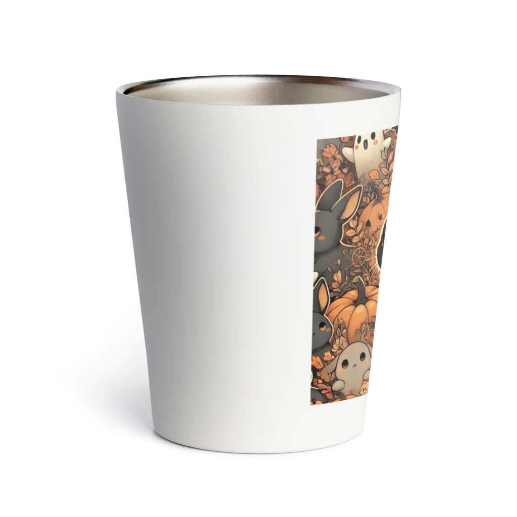 うさぎの足跡の待ちきれない うさぴ Thermo Tumbler