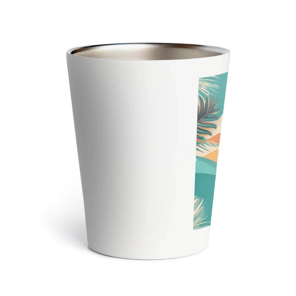 Retro Vibes TeesのAloha Waves Thermo Tumbler