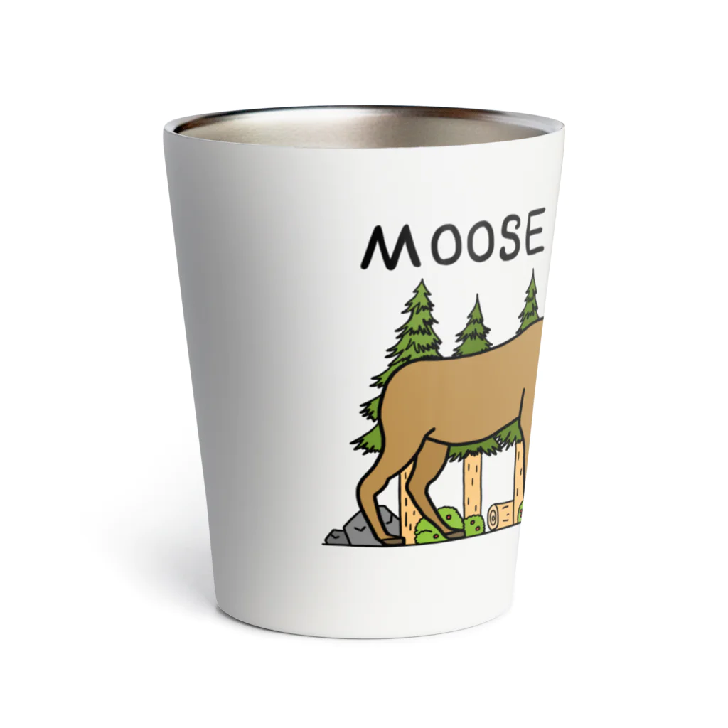 ataruno artのヘラジカ moose (カラー) Thermo Tumbler