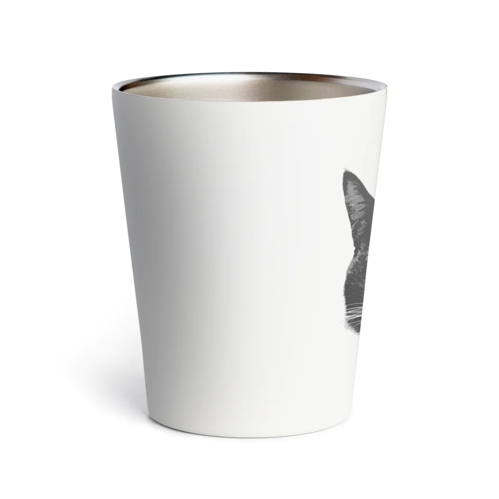 SHOP_KEMURIの白黒猫シリーズ Thermo Tumbler