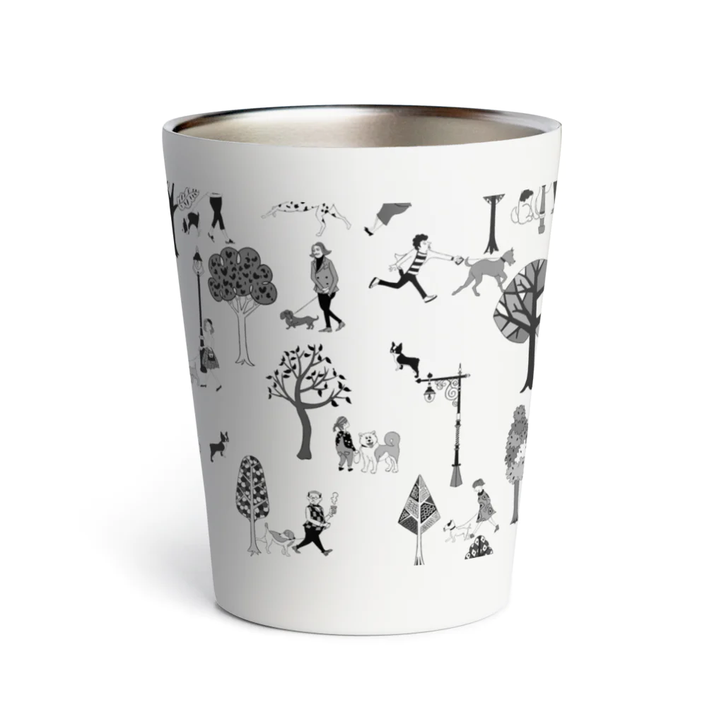 hilo tomula トムラ ヒロのThe Doggone Dog Is Mine Pattern Thermo Tumbler