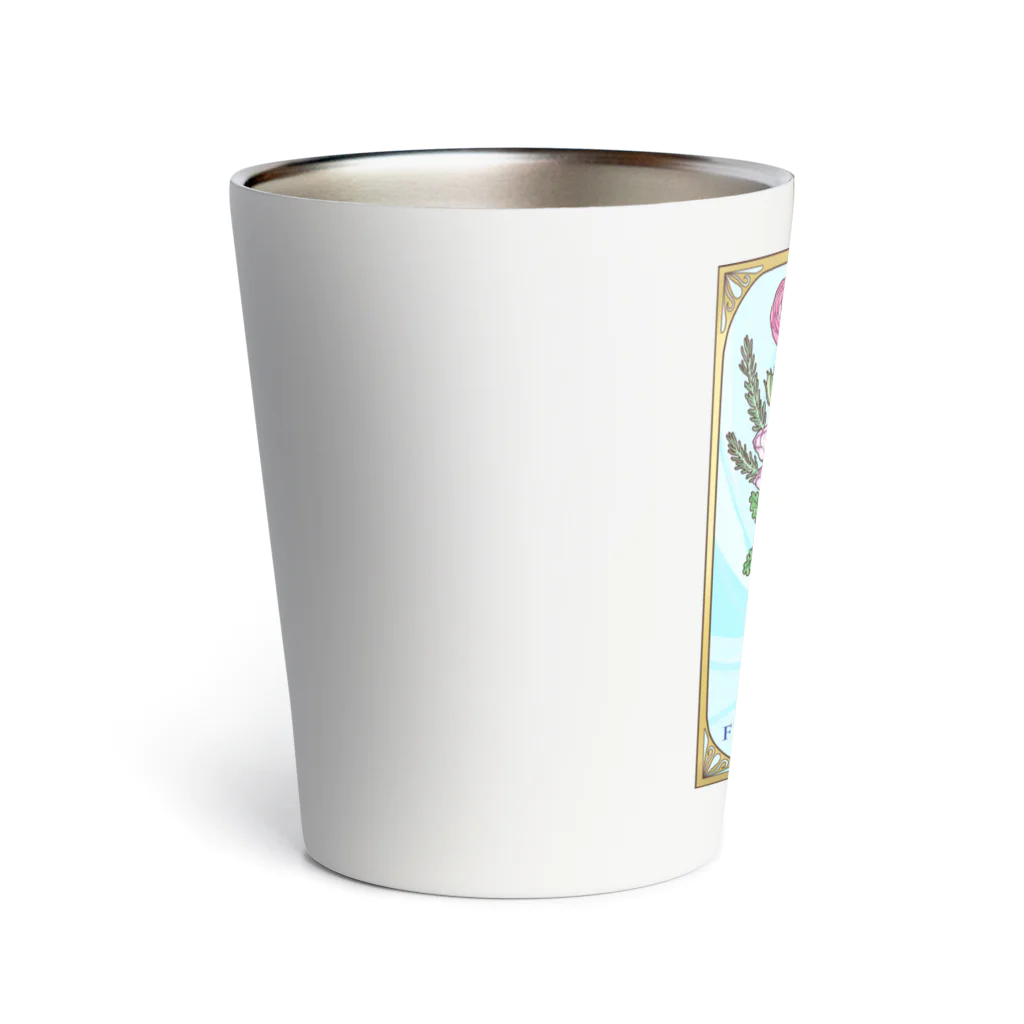 Ａｔｅｌｉｅｒ　Ｈｅｕｒｅｕｘの春の花々と猫　Fiori di Primavera Ⅰ Thermo Tumbler