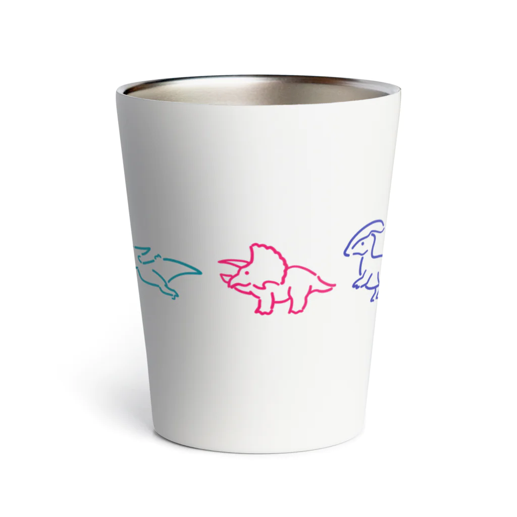 茉莉香｜MarikaのDINOSAURS Multi Colour Thermo Tumbler