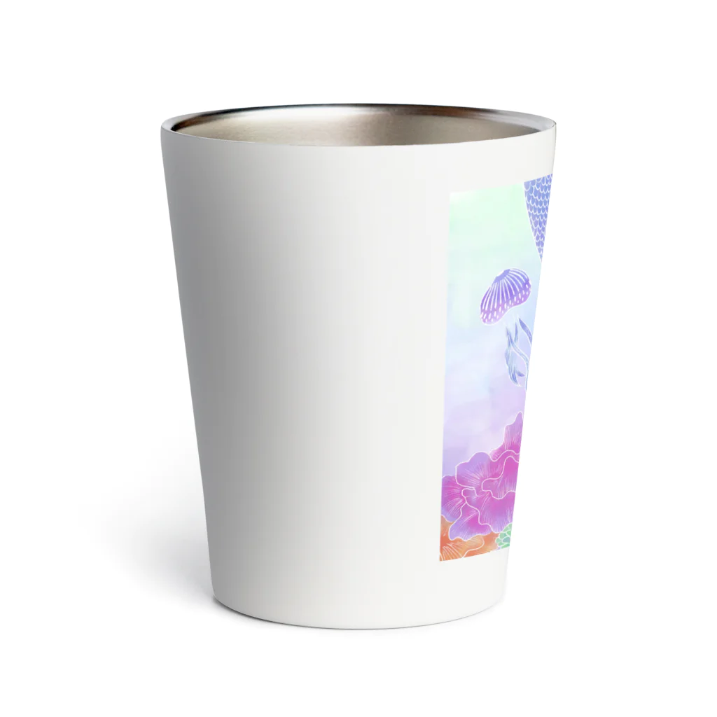 白虹のあわのまにまに/あおむらさき Thermo Tumbler