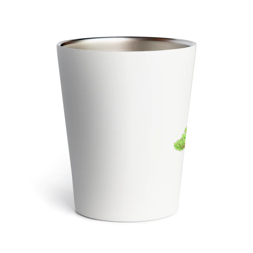 Danke Shoot Coffeeの瞑想の松（文字なし） Thermo Tumbler