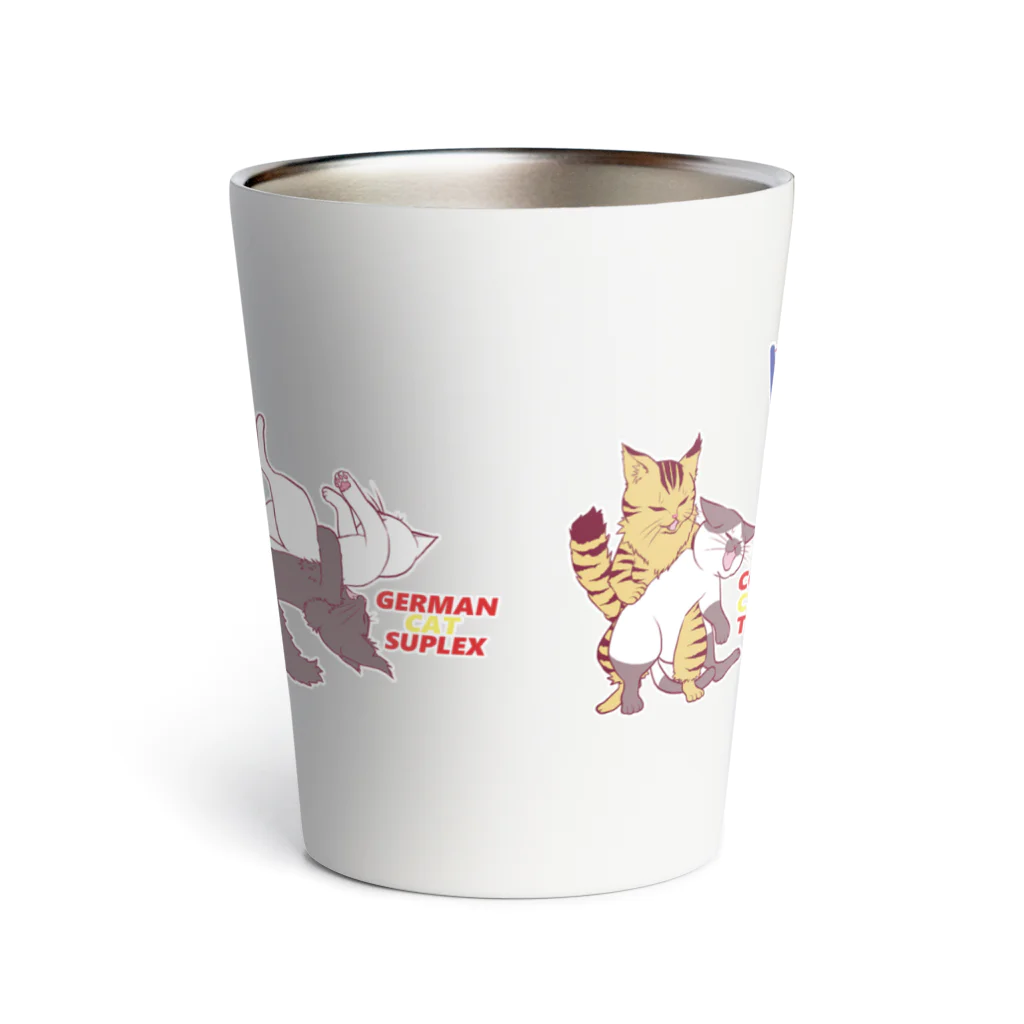 ☆弥＠怪我猫×2保護中のプロレスにゃんこ Thermo Tumbler