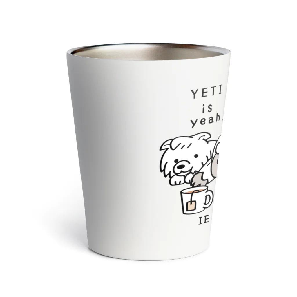 イラスト MONYAAT のCT112 YETI is yeahの家でお茶 サーモタンブラー