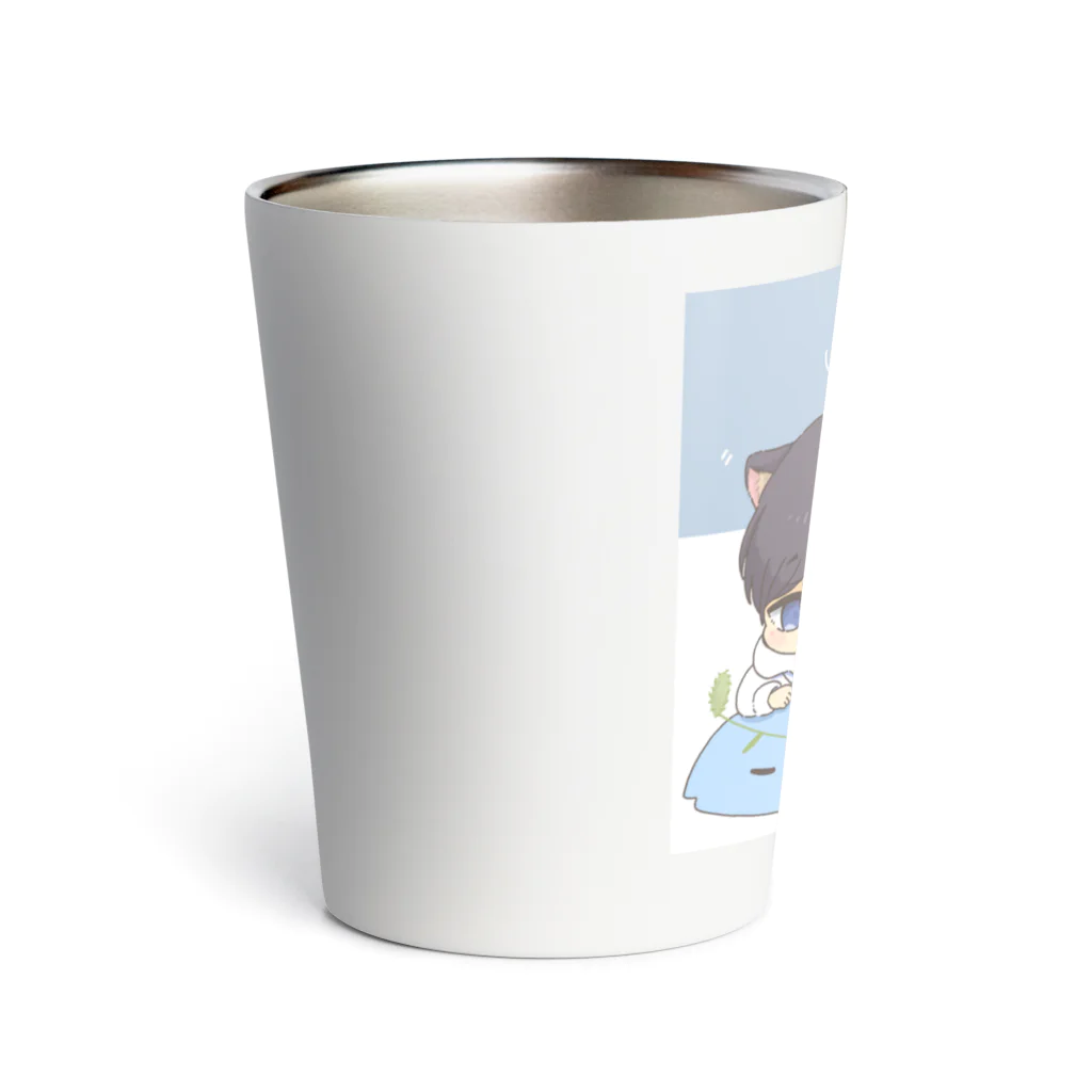 樹のいつにゃんころ（背景ありVer） Thermo Tumbler