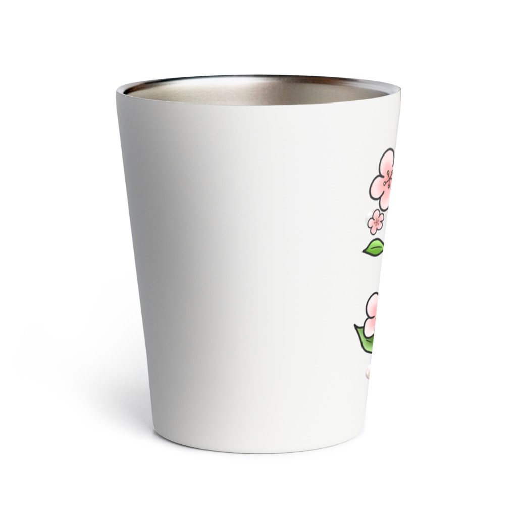 Lily bird（リリーバード）のほわほわメジロ梅 Thermo Tumbler
