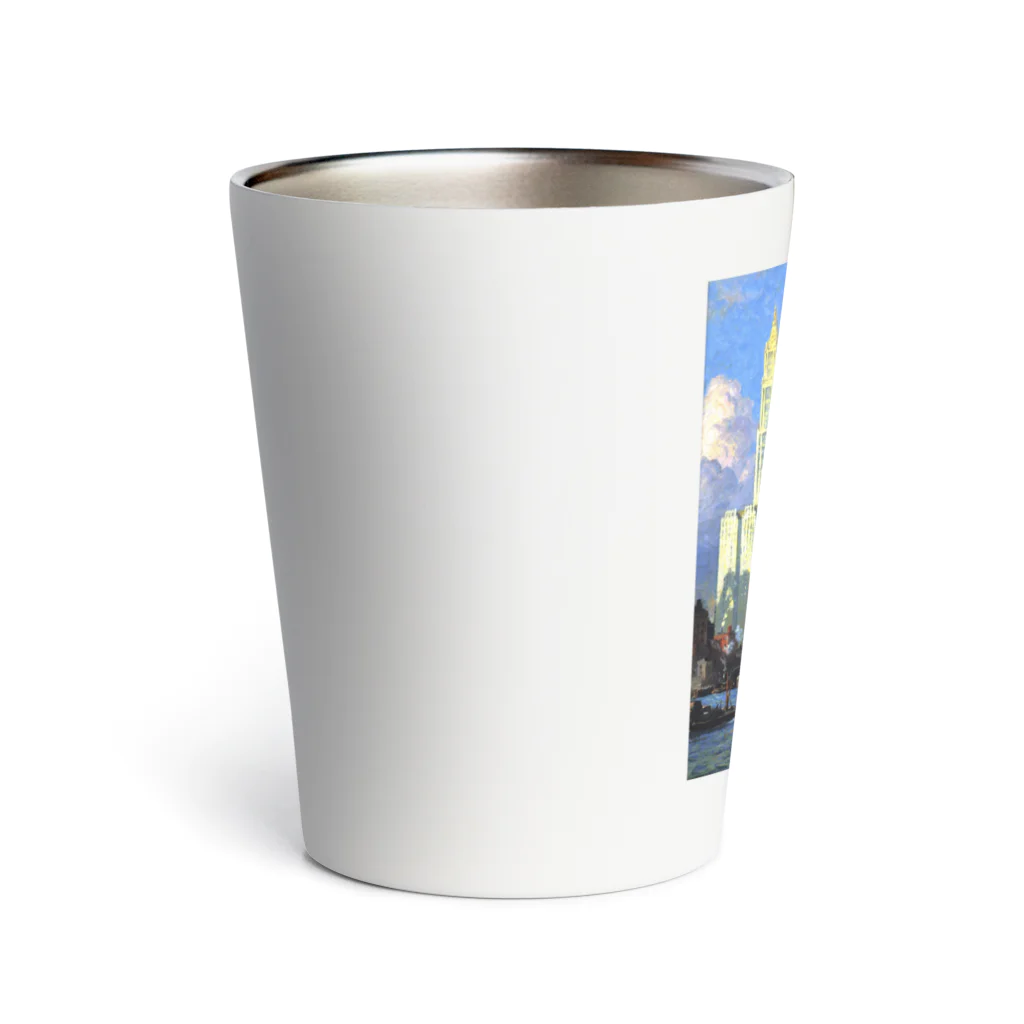 世界の絵画アートグッズのコリン・キャンベル・クーパー 《ハドソン河畔》 Thermo Tumbler