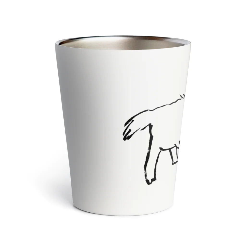 水母の骨プロの犬吠の犬 Thermo Tumbler