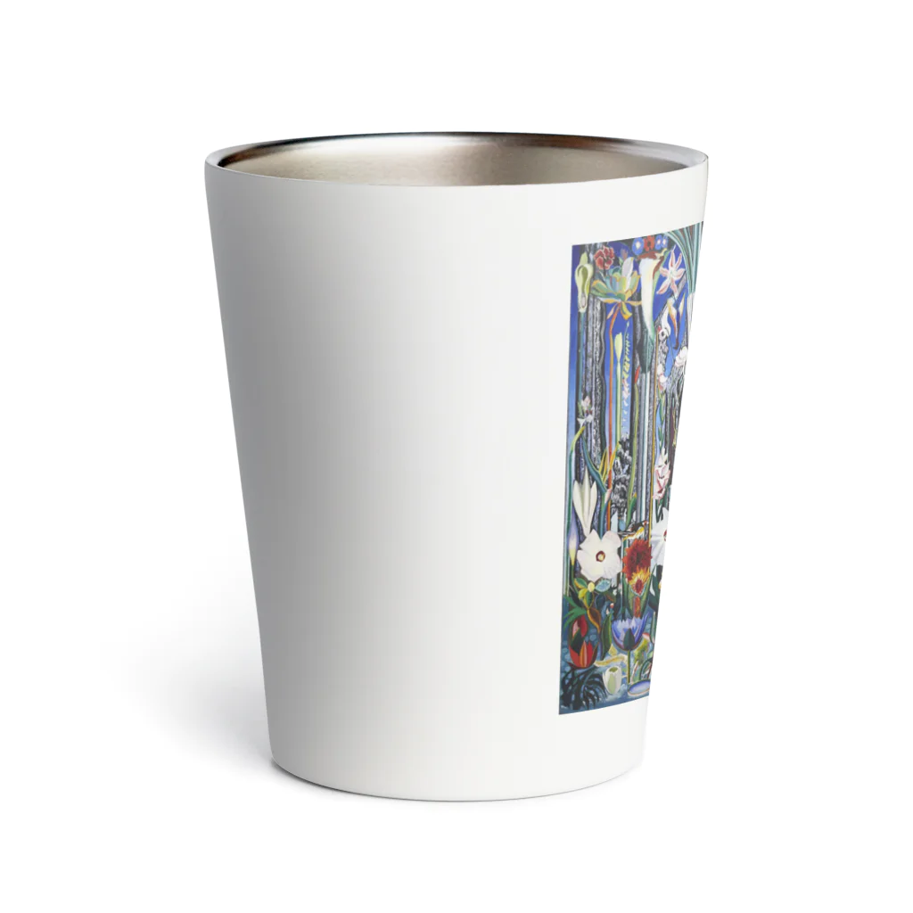 世界の絵画アートグッズのジョセフ・ステラ《イタリアの花》 Thermo Tumbler