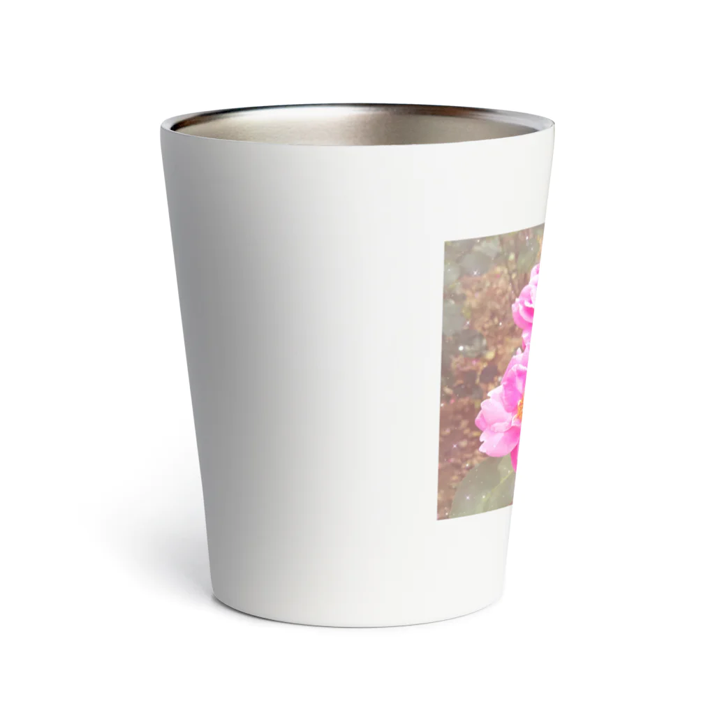 kopanの虹の世界のpink Rose Thermo Tumbler