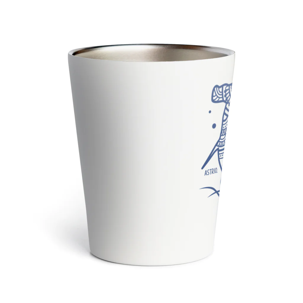 Astrio SUZURI店のヘナ柄ハンマーヘッド Thermo Tumbler