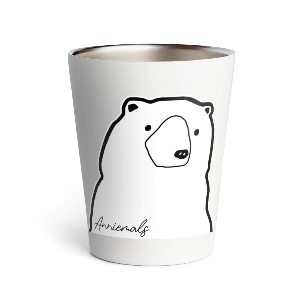 Anniemalsの【しろくま】 Thermo Tumbler