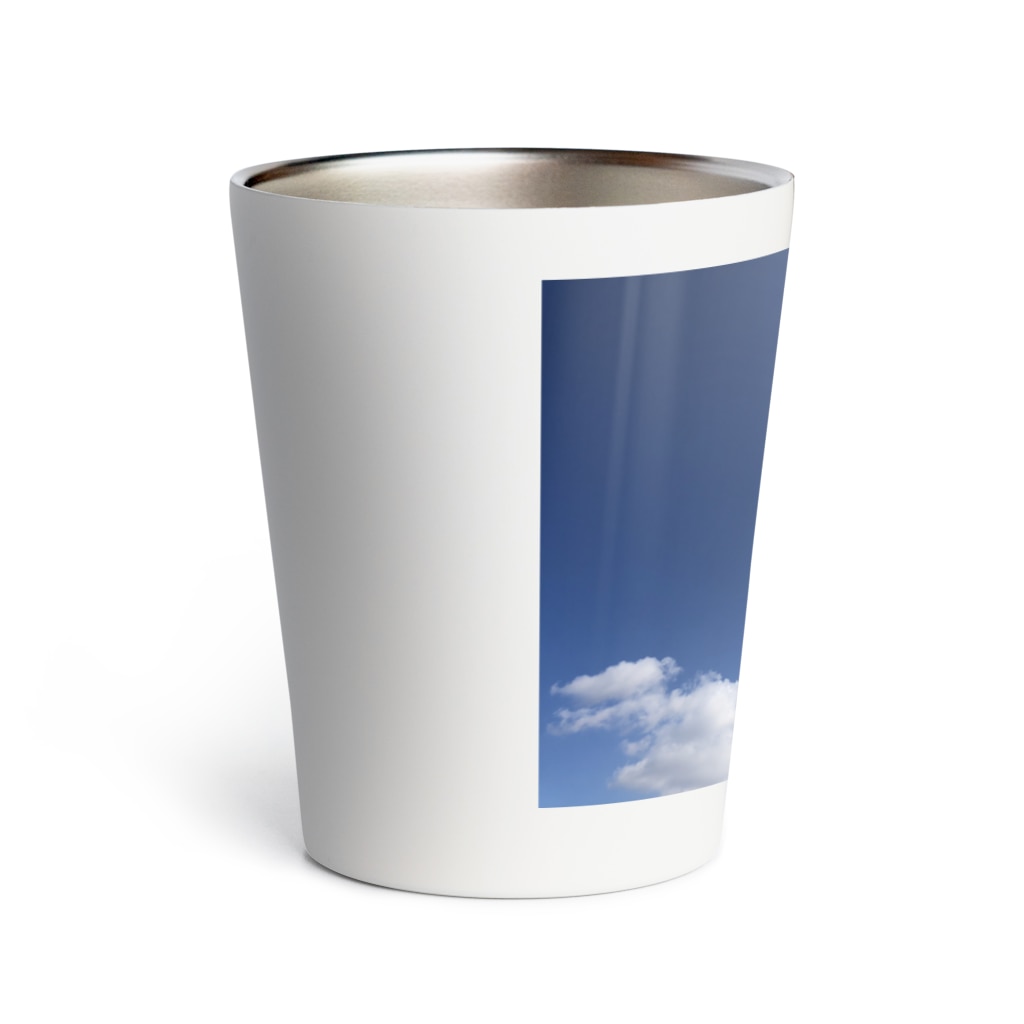 青いそら 青空 そら くも 雲 白 シンプル モダン おしゃれ オシャレ 雰囲気 綺麗 きれい 素敵 ステキ かっこいいロイヤルブルー 抜けるような青空 自然 写真 雲 宇宙 白岩夏一 Natsu Shiraiwa のサーモタンブラー通販 Suzuri スズリ