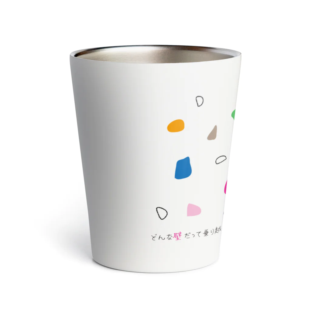 mapechiのトラネコしまお、壁をのぼる Thermo Tumbler